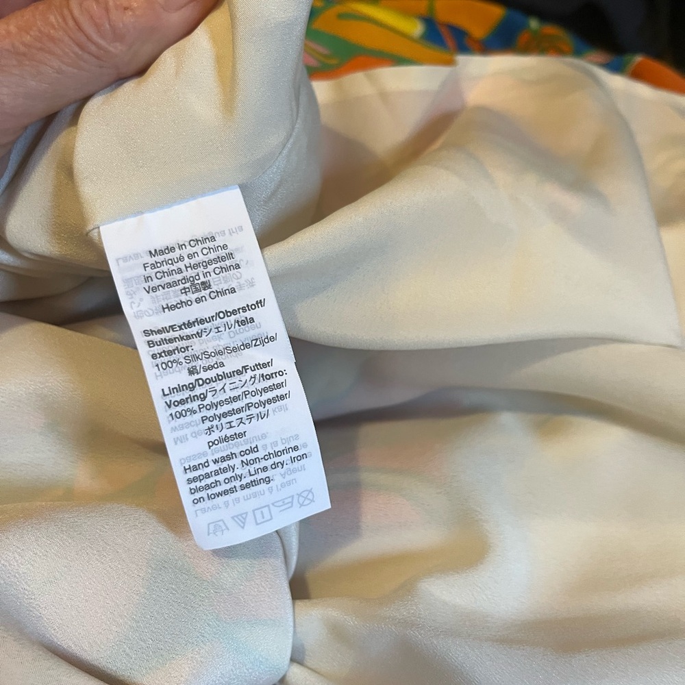 NWT J.Crew size 14 silk midi dress in tropical print - Picture 13 of 13